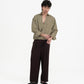 Gathered Wrap Shirt - Sage Green - G R A Y E