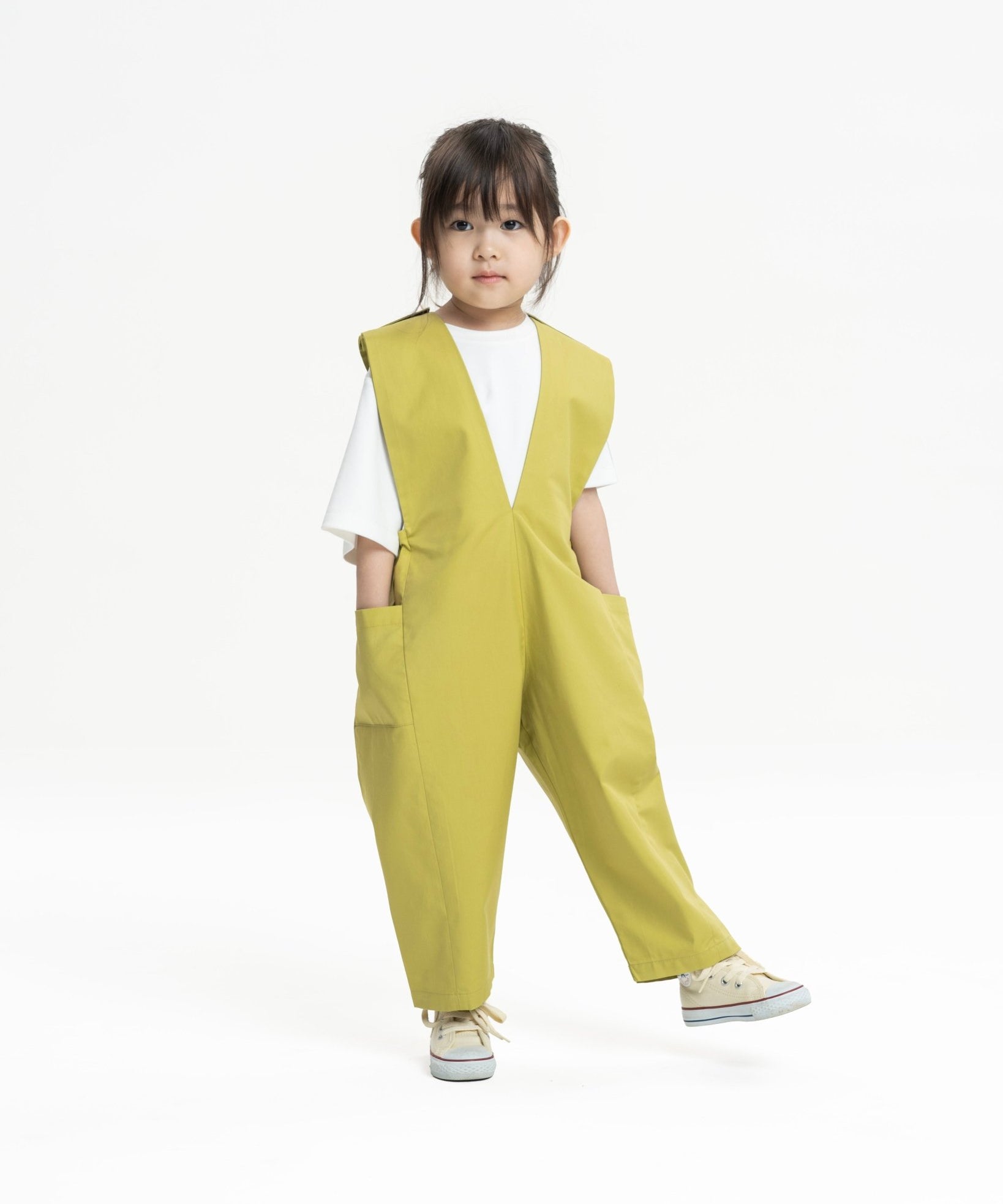 "Grow With Me" Overalls - Avocado - G R A Y E