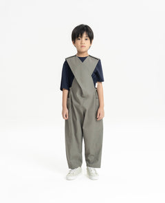 "Grow With Me" Overalls - Gray - G R A Y E