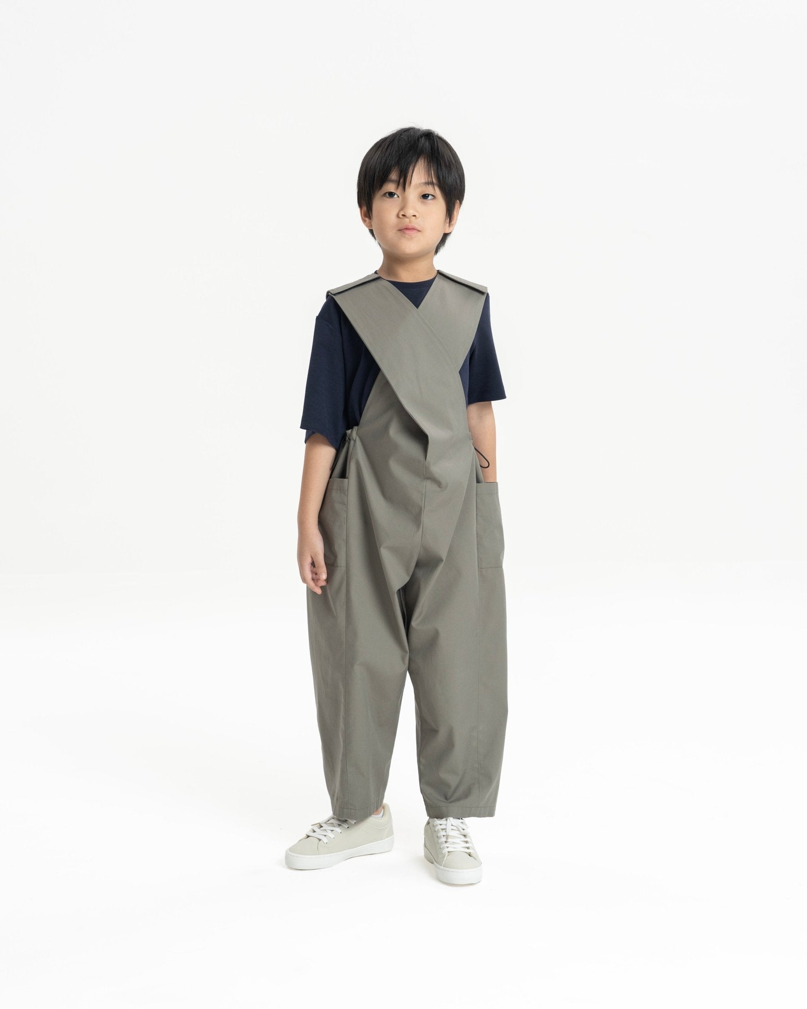 "Grow With Me" Overalls - Gray - G R A Y E