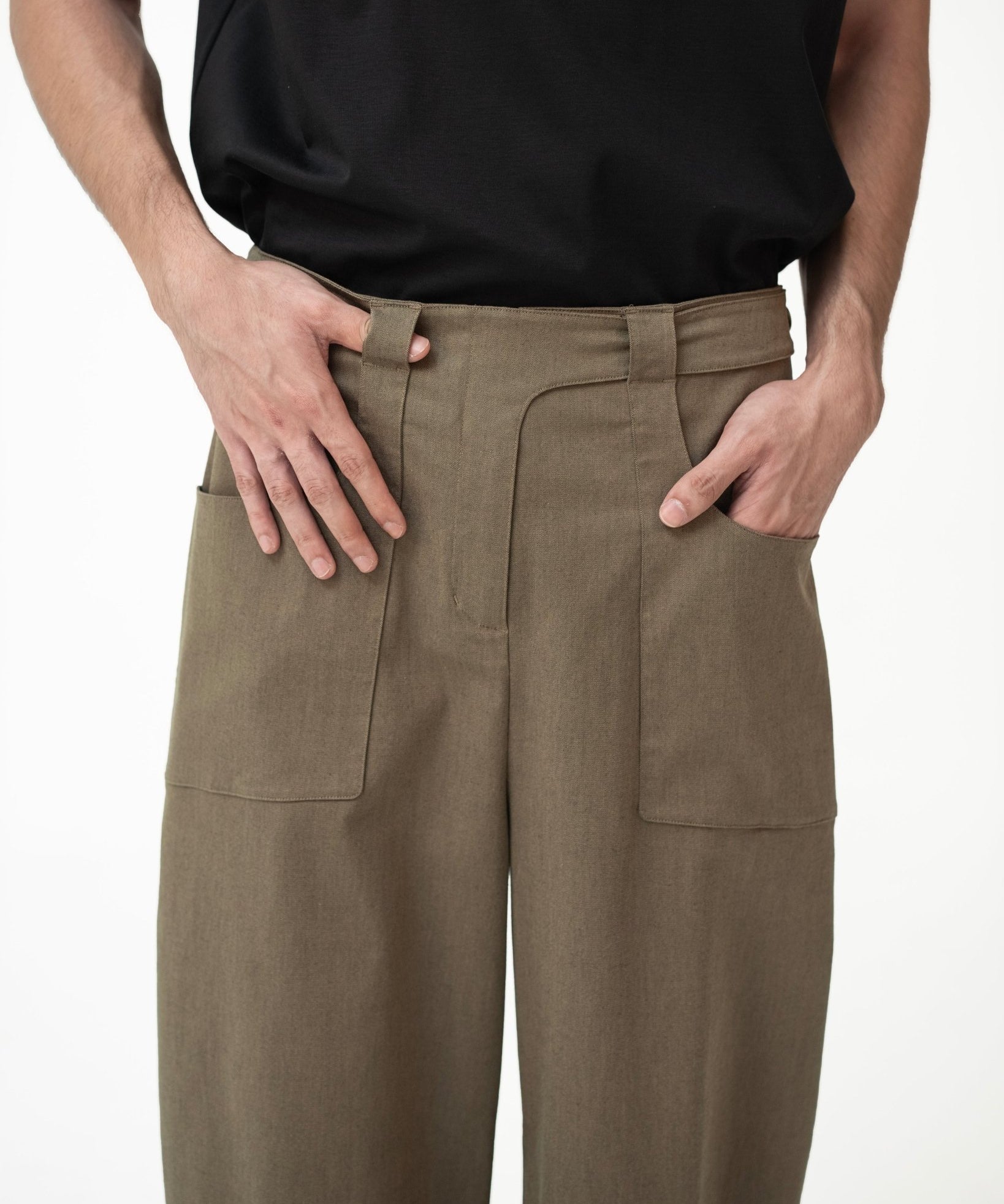 Gurkha Barrel Leg Pants - Husk Brown - G R A Y E