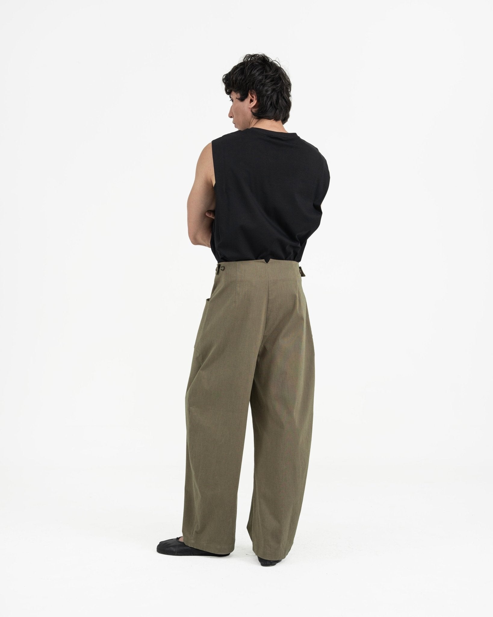 Gurkha Barrel Leg Pants - Husk Brown - G R A Y E