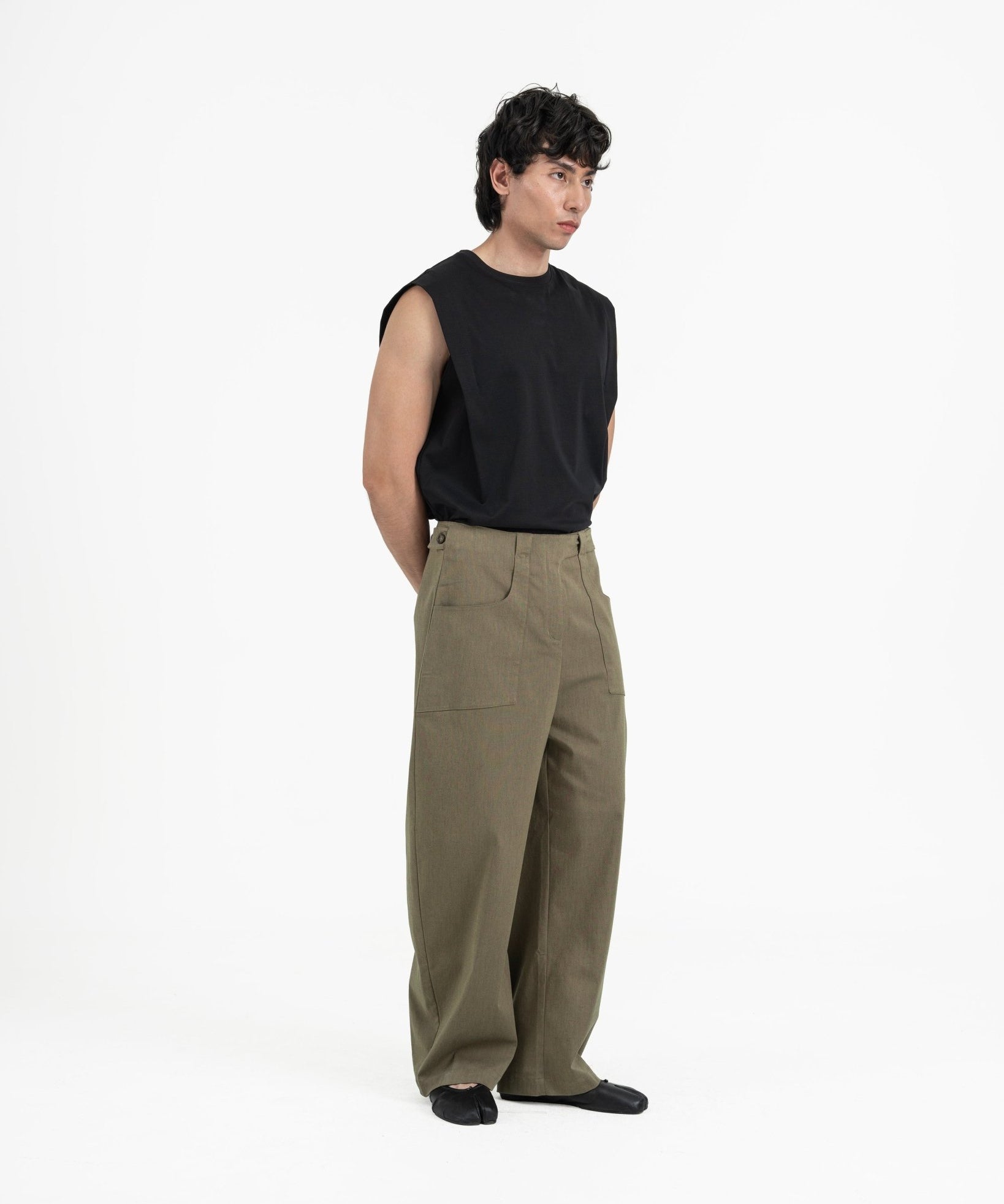 Gurkha Barrel Leg Pants - Husk Brown - G R A Y E