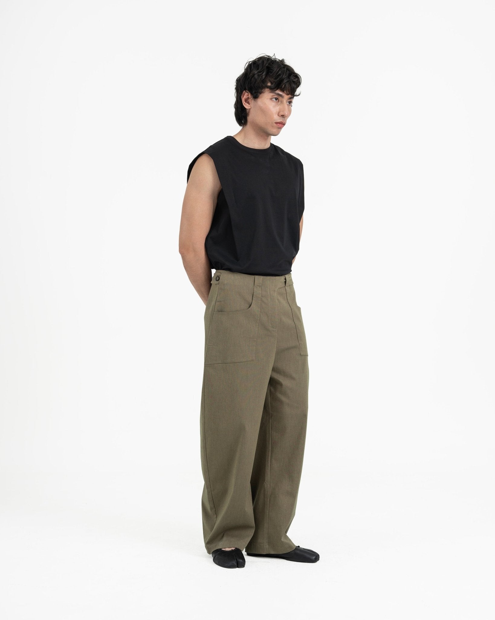 Gurkha Barrel Leg Pants - Husk Brown - G R A Y E