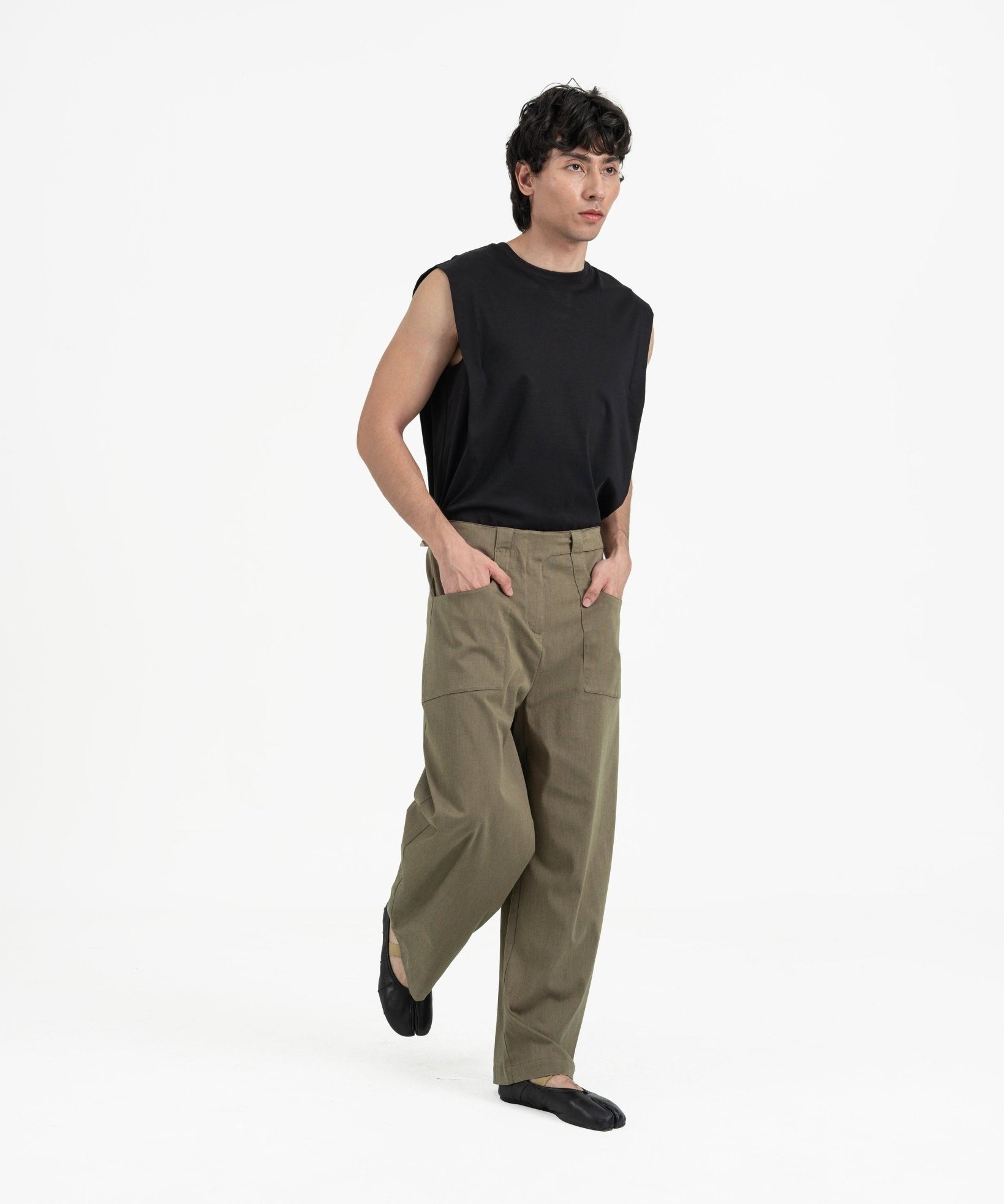 Gurkha Barrel Leg Pants - Husk Brown - G R A Y E
