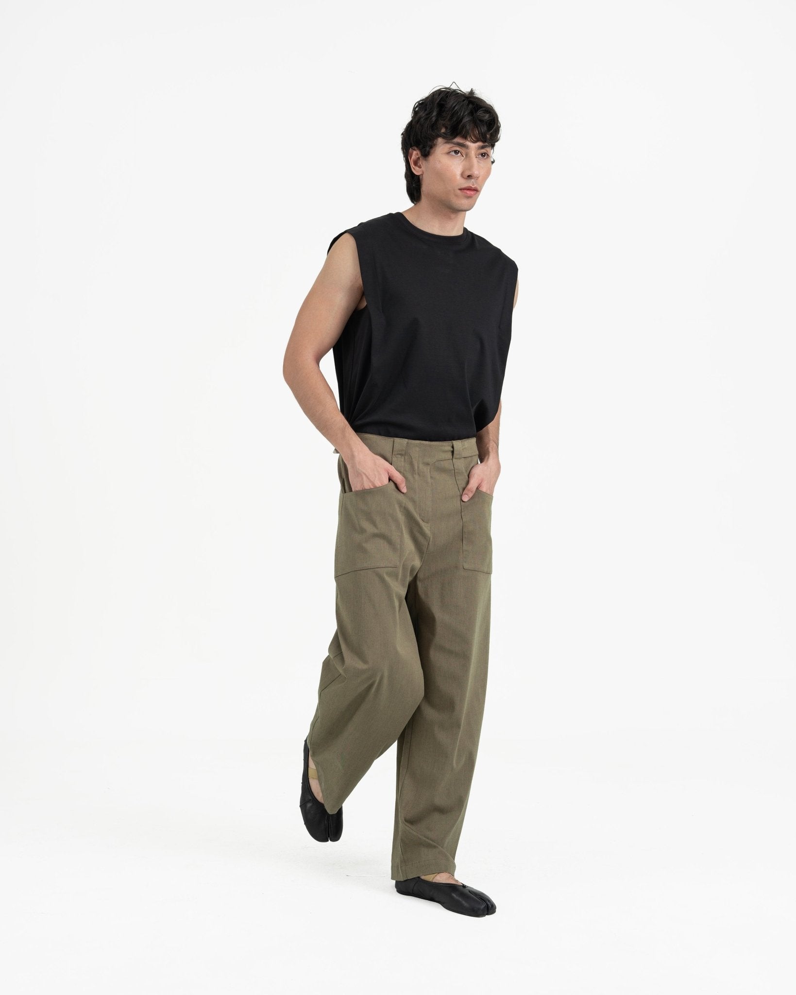 Gurkha Barrel Leg Pants - Husk Brown - G R A Y E