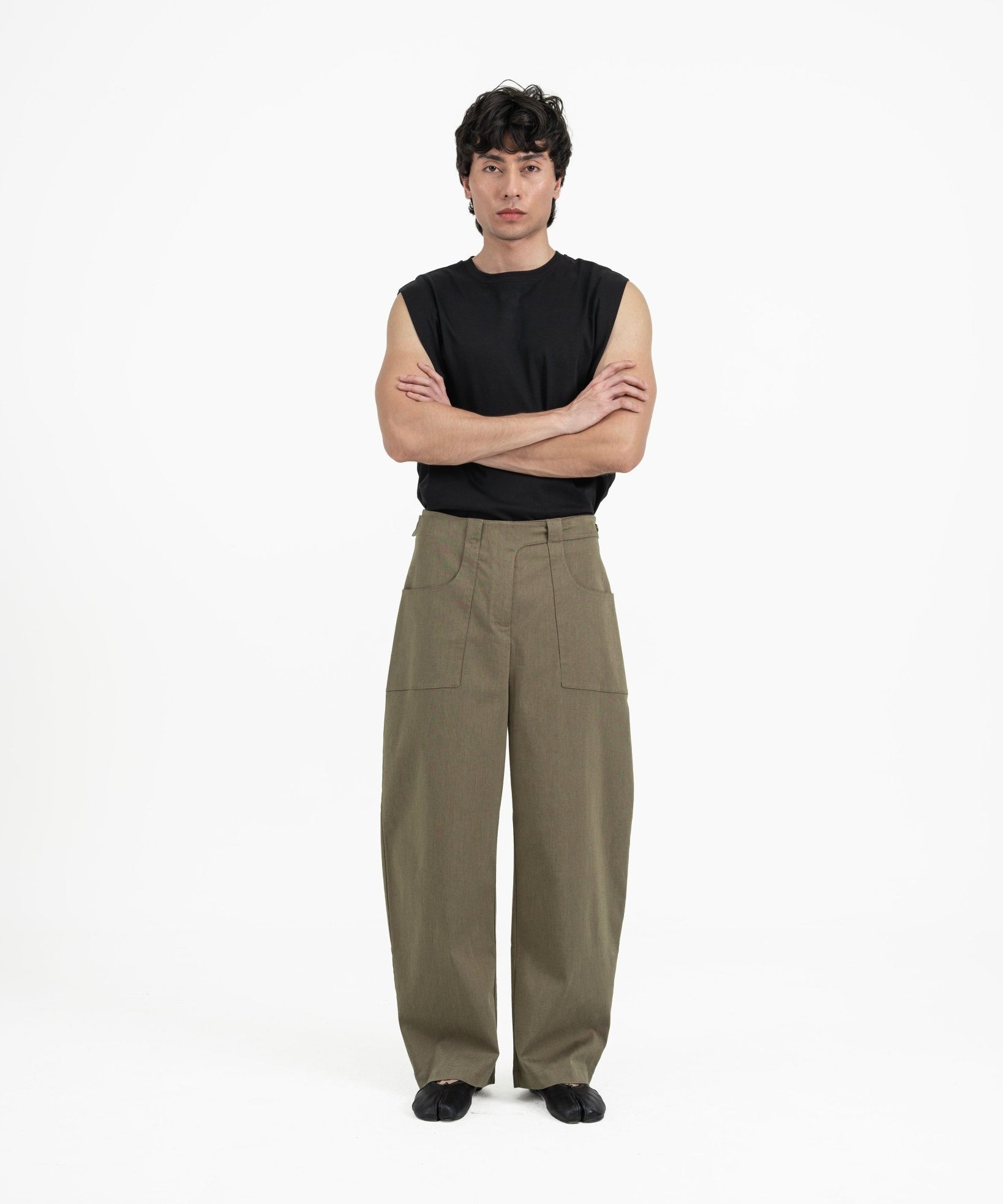 Gurkha Barrel Leg Pants - Husk Brown - G R A Y E