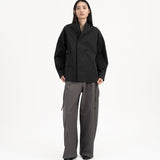 High Collar Shān - Black - G R A Y E