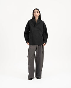 High Collar Shān - Black - G R A Y E