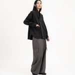 High Collar Shān - Black - G R A Y E