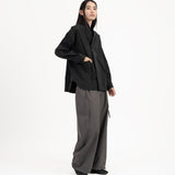 High Collar Shān - Black - G R A Y E