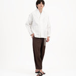 High Collar Shān - White - G R A Y E