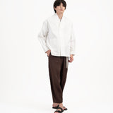 High Collar Shān - White - G R A Y E