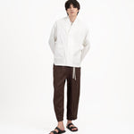 High Collar Shān - White - G R A Y E