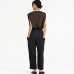 Journeyman Linen Pants - Black - G R A Y E