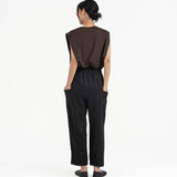 Journeyman Linen Pants - Black - G R A Y E