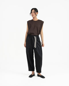 Journeyman Linen Pants - Black - G R A Y E