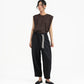 Journeyman Linen Pants - Black - G R A Y E