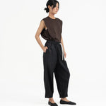 Journeyman Linen Pants - Black - G R A Y E