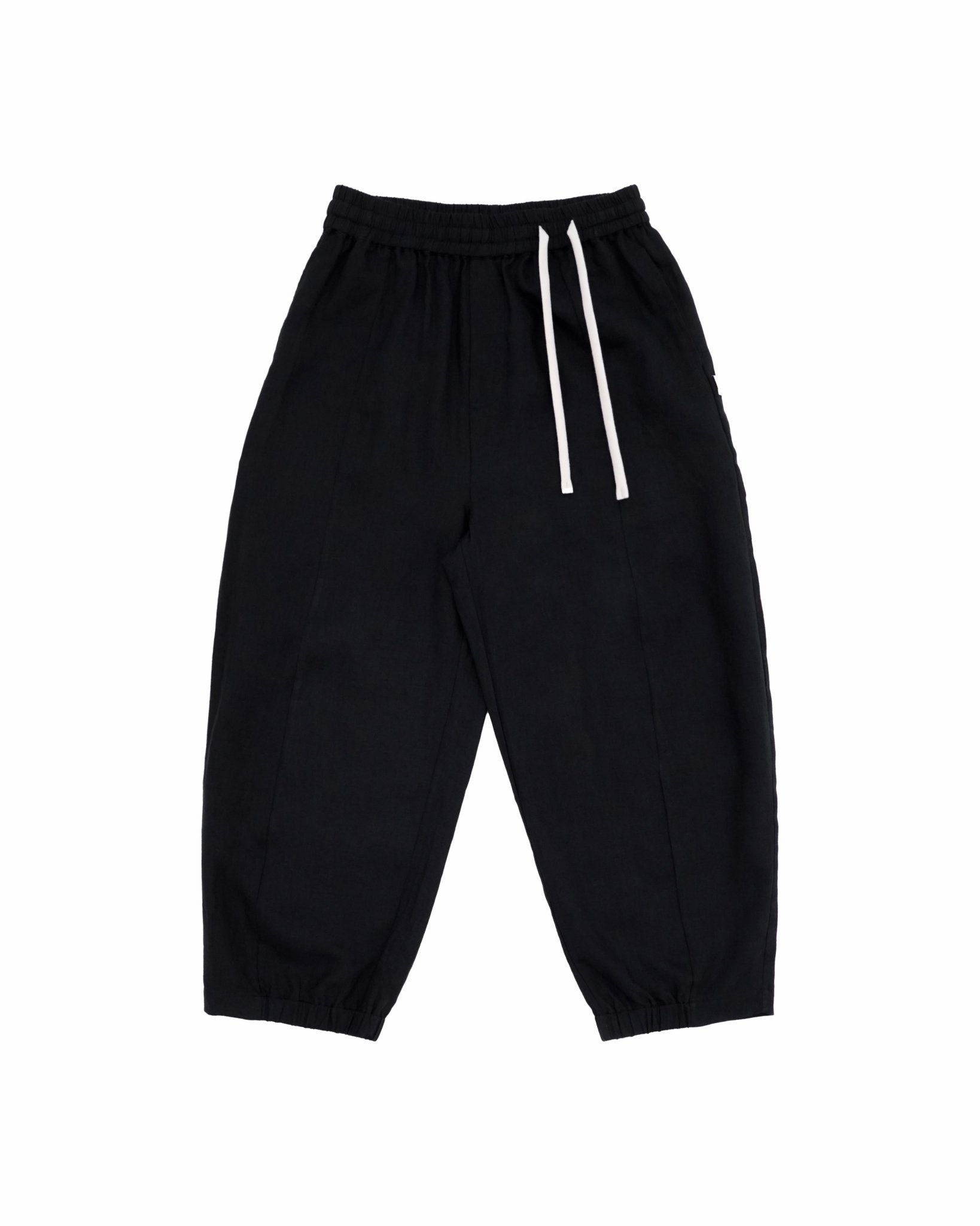Journeyman Linen Pants - Black - G R A Y E