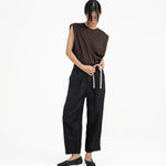 Journeyman Linen Pants - Black - G R A Y E