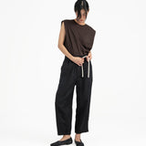 Journeyman Linen Pants - Black - G R A Y E