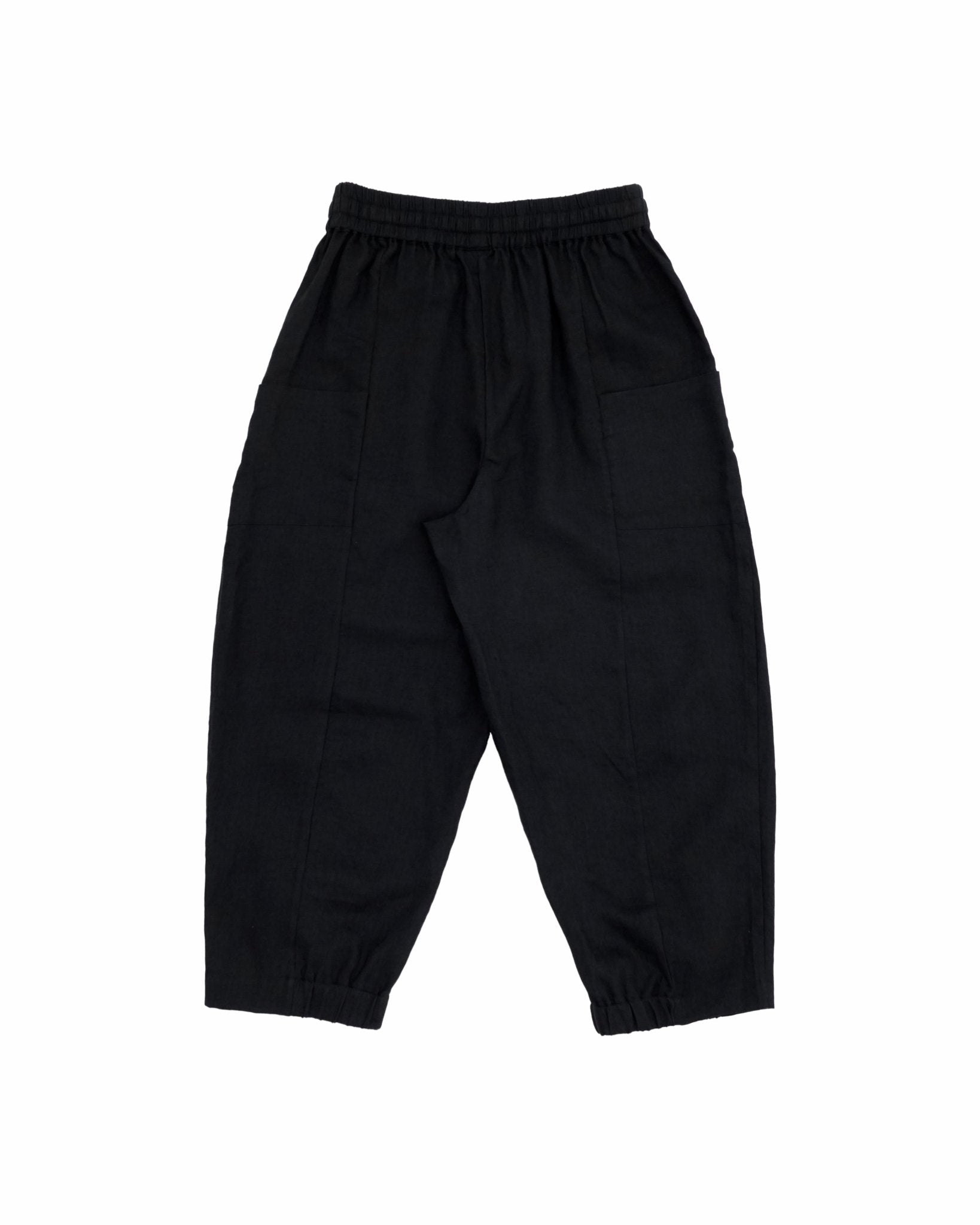 Journeyman Linen Pants - Black - G R A Y E