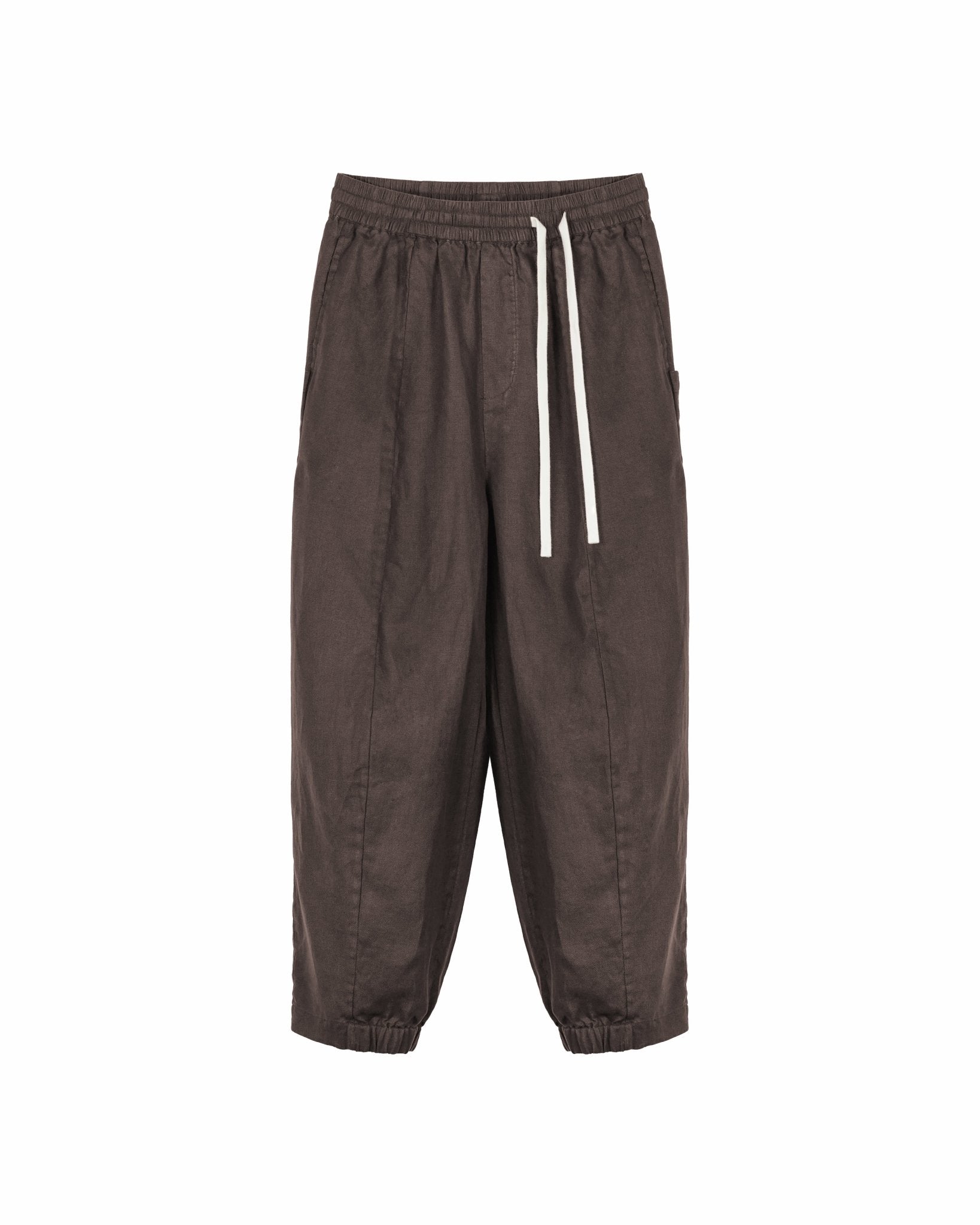 Journeyman Linen Pants - Brown - G R A Y E