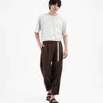 Journeyman Linen Pants - Brown - G R A Y E