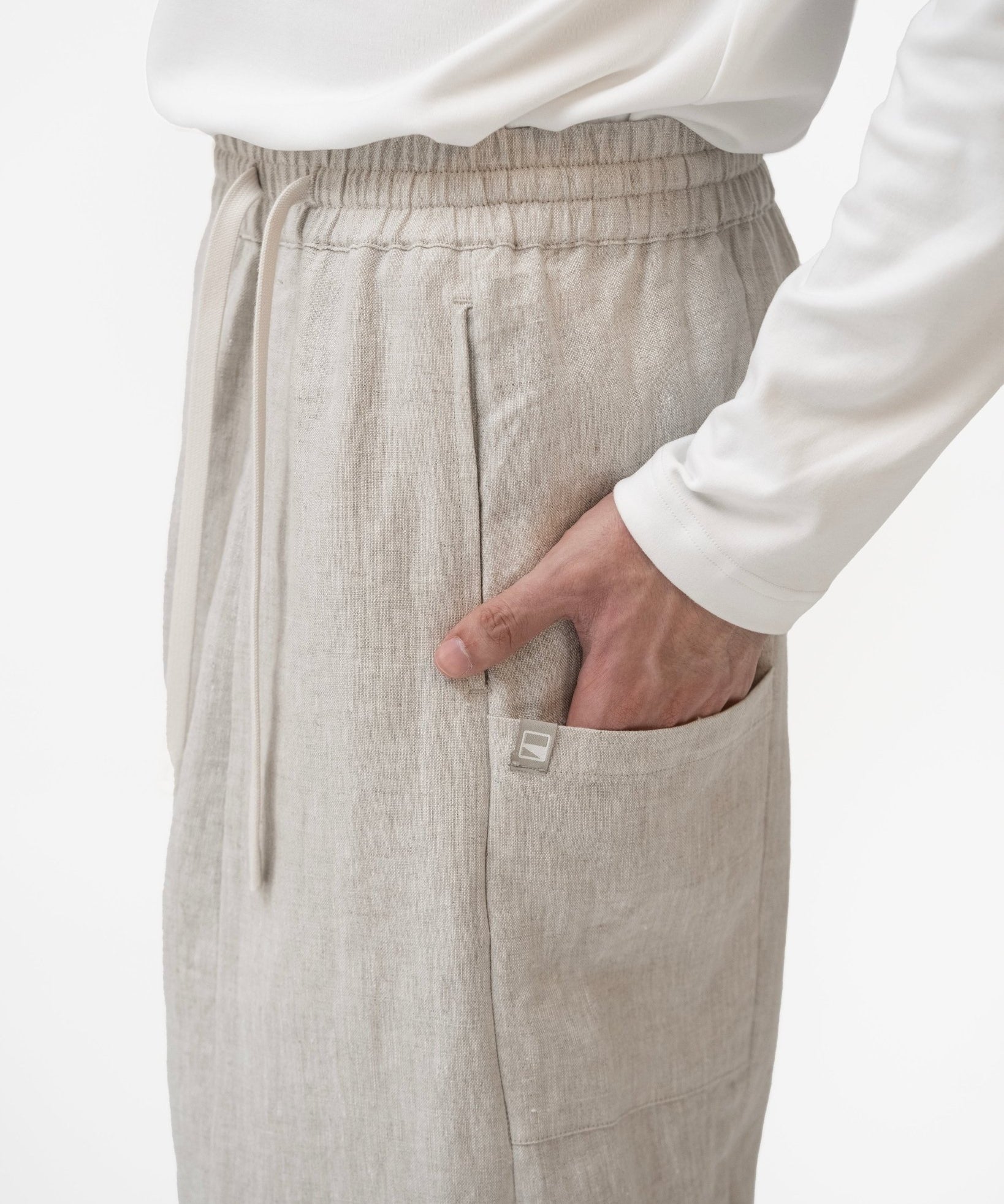 Journeyman Linen Pants - Natural - G R A Y E