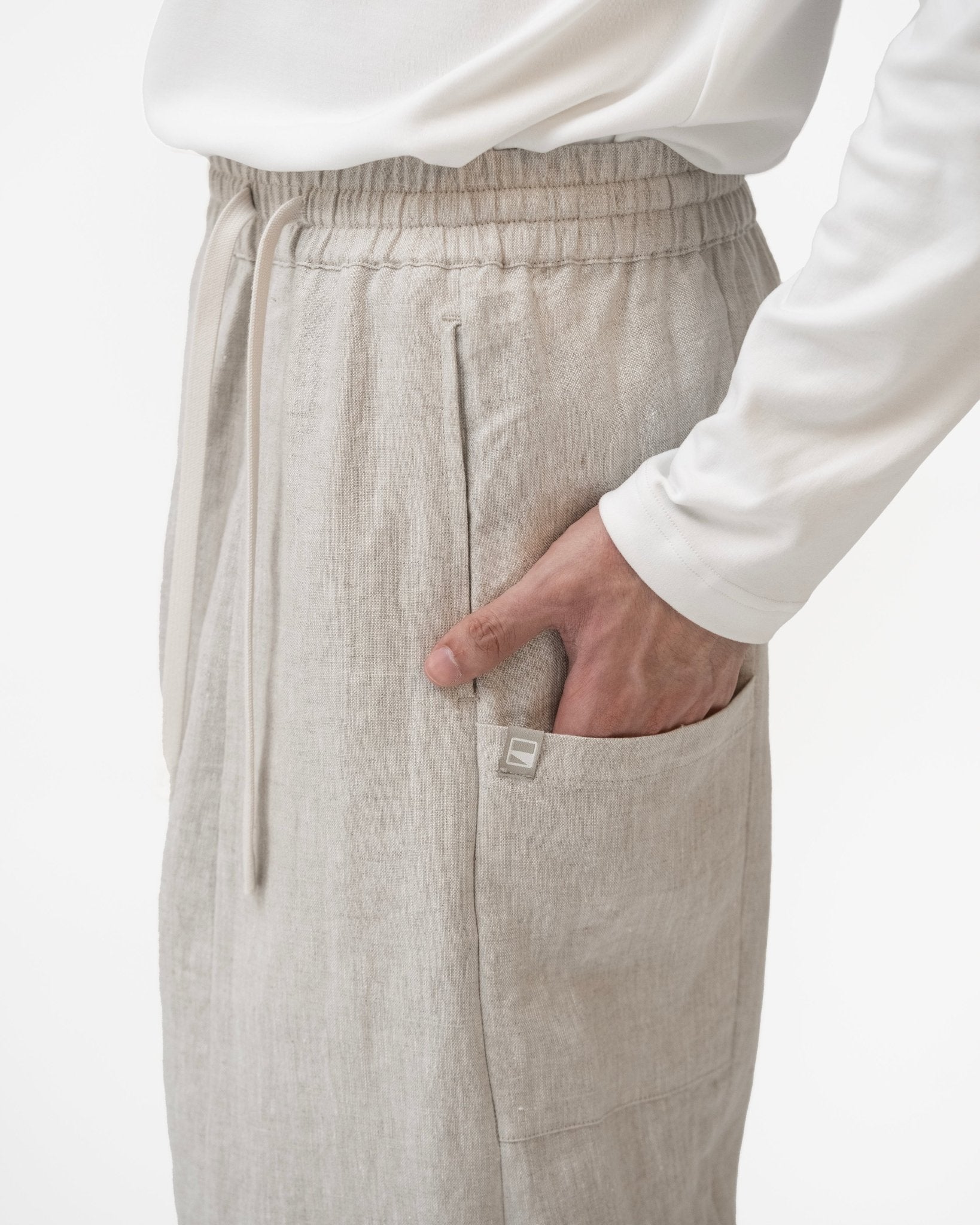 Journeyman Linen Pants - Natural - G R A Y E