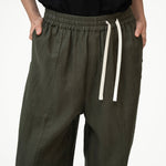 Journeyman Linen Pants - Olive - G R A Y E