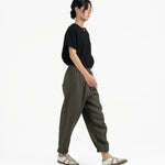 Journeyman Linen Pants - Olive - G R A Y E