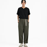 Journeyman Linen Pants - Olive - G R A Y E