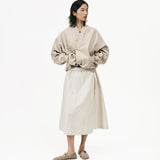 Kimono Bomber Jacket - Blush - G R A Y E