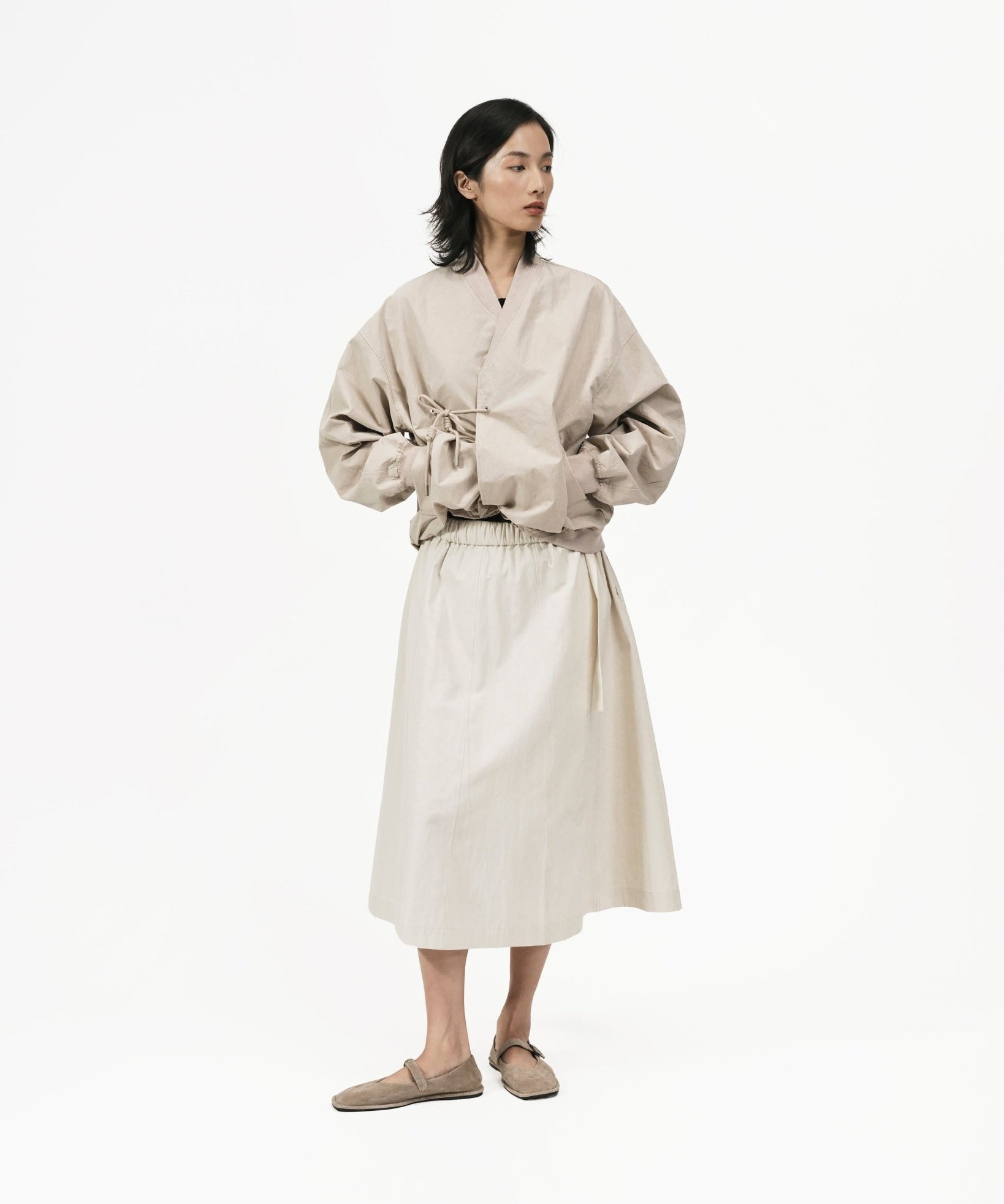 Kimono Bomber Jacket - Blush - G R A Y E