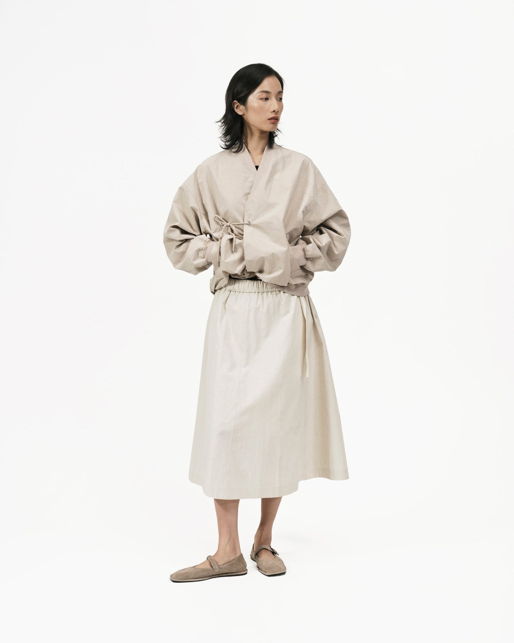 Kimono Bomber Jacket - Blush - G R A Y E