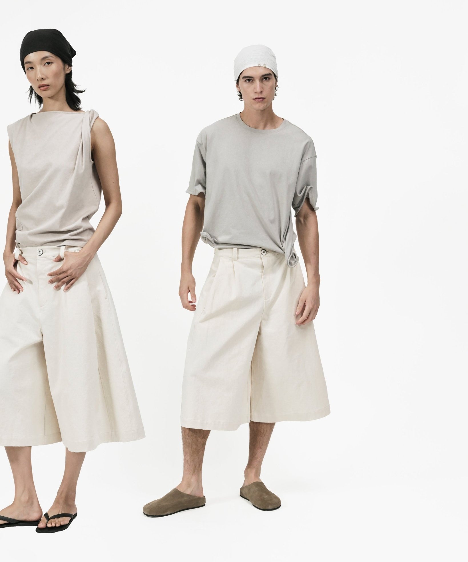 Knife Pleat Culottes - G R A Y E
