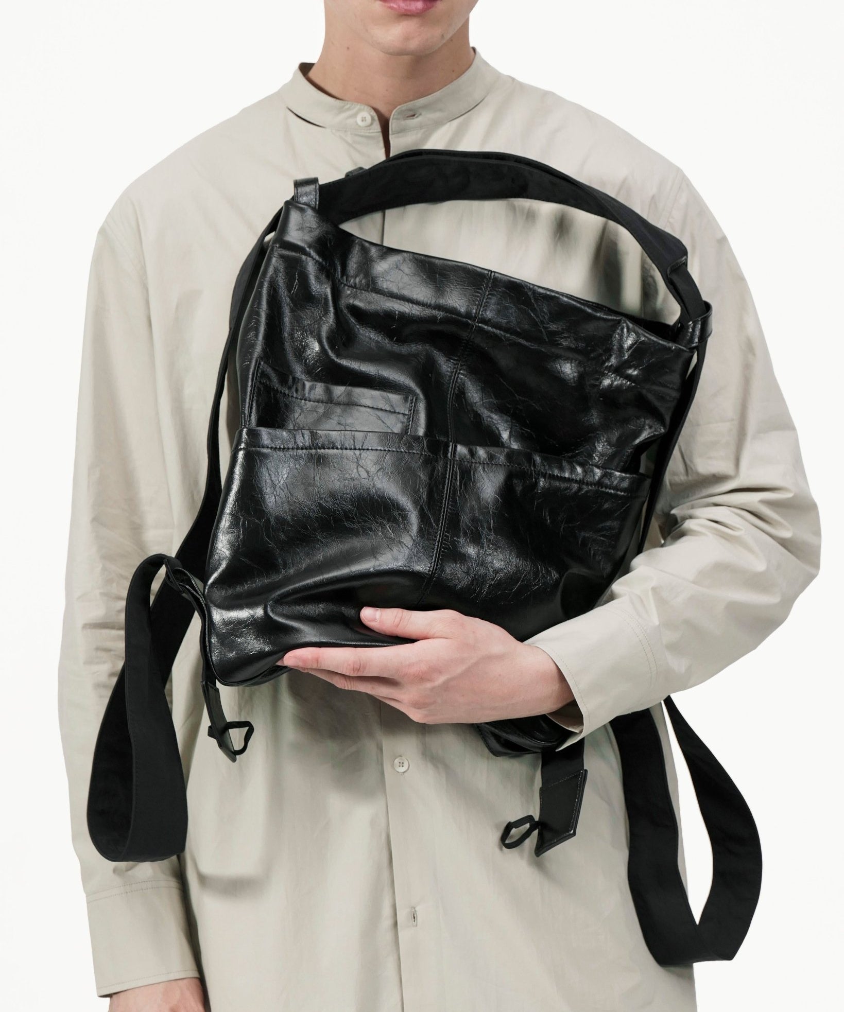 Leather Morph Sling - G R A Y E