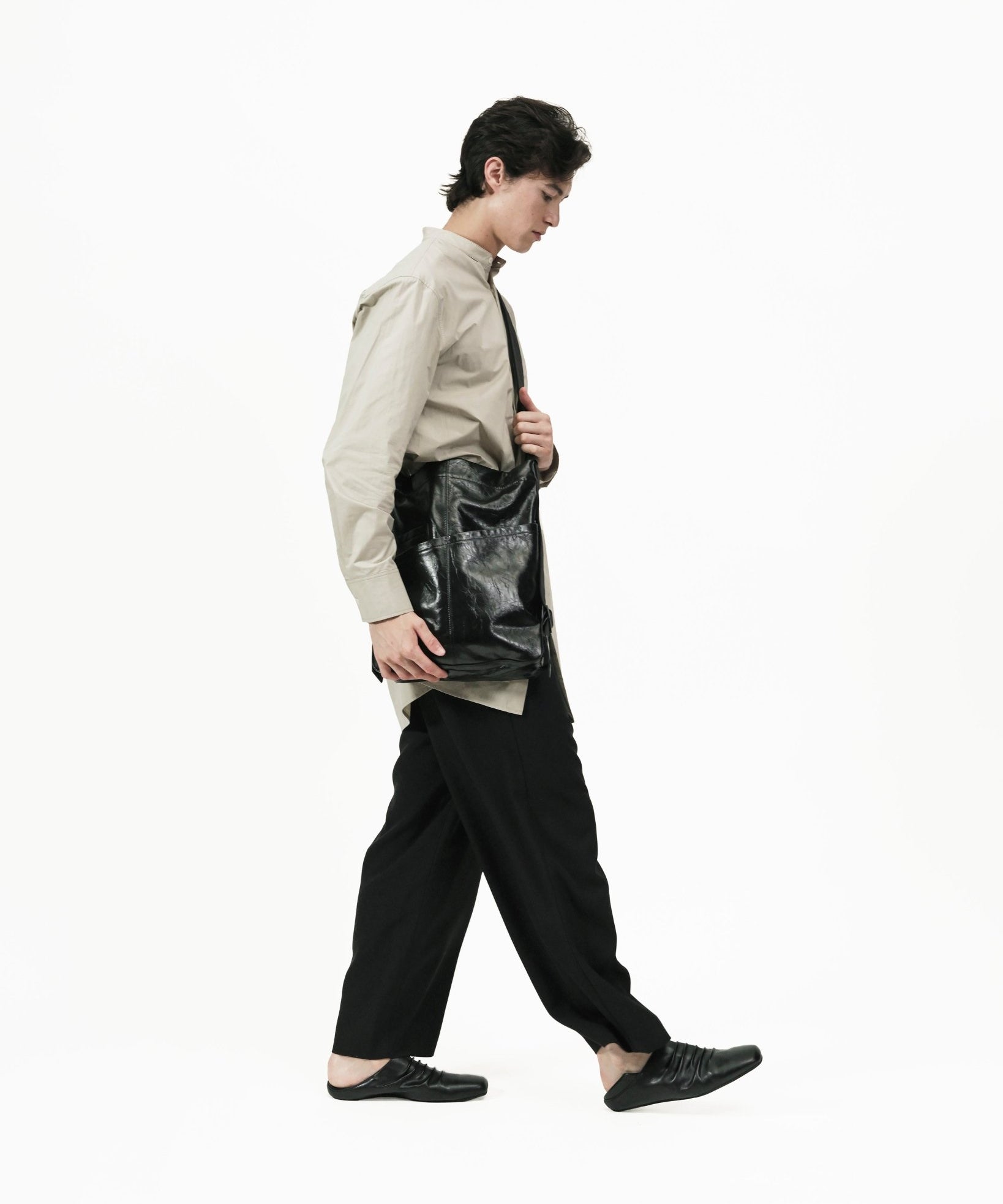 Leather Morph Sling - G R A Y E