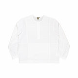 Oversized Linen Grid Shirt - Off White