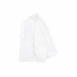 Oversized Linen Grid Shirt - Off White