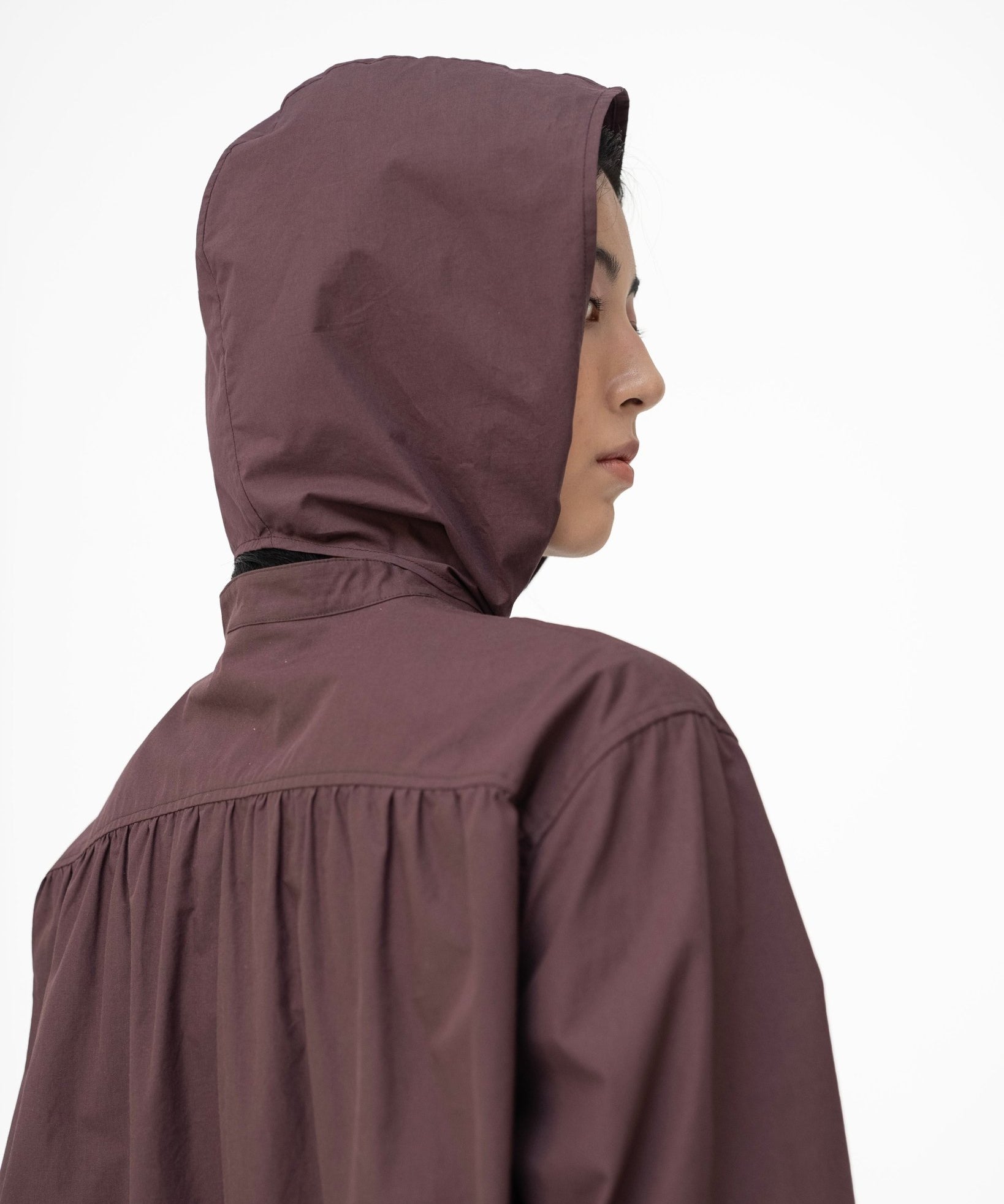 Long Scout Shirt - Plum - G R A Y E