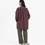 Long Scout Shirt - Plum - G R A Y E