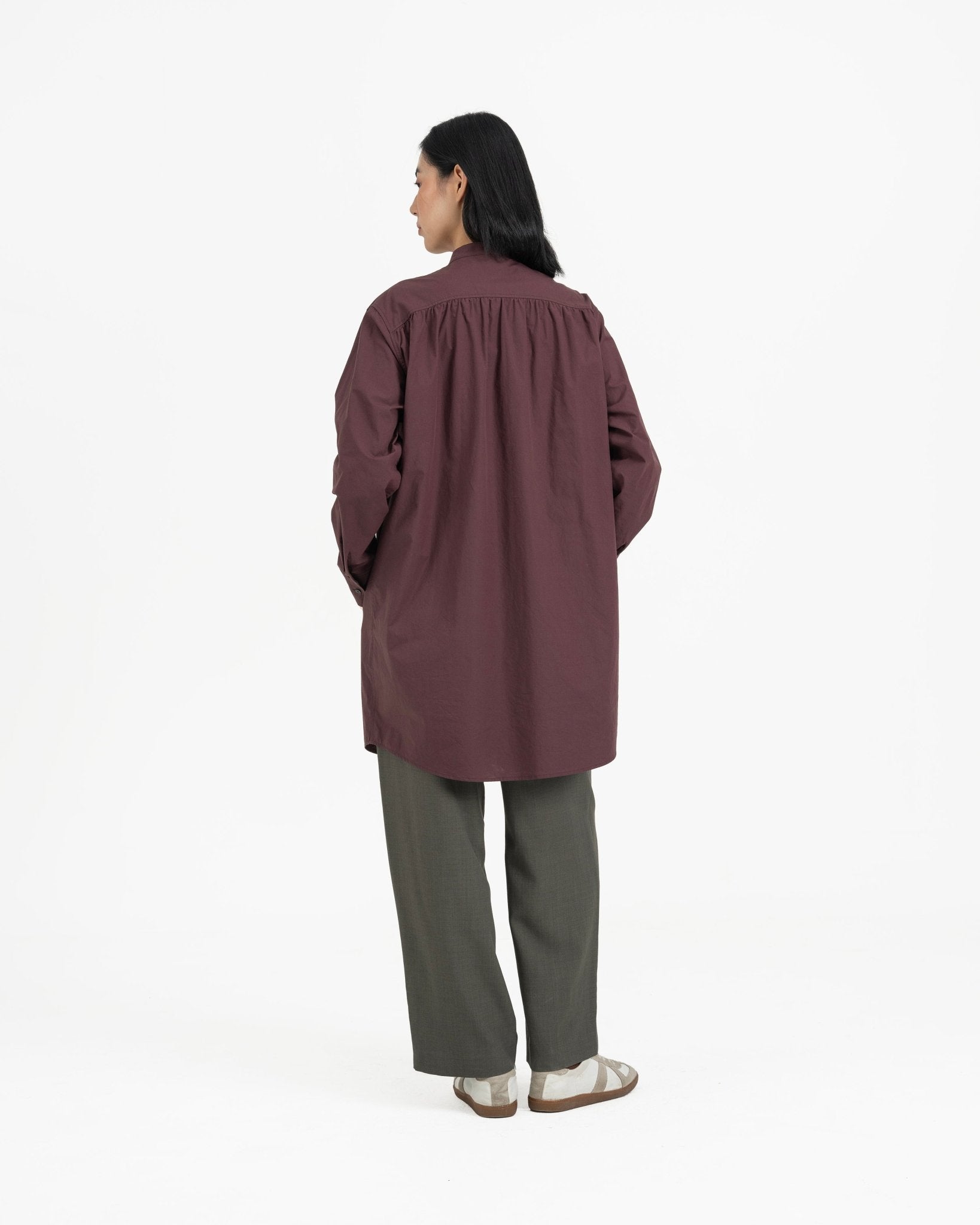 Long Scout Shirt - Plum - G R A Y E