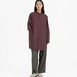 Long Scout Shirt - Plum - G R A Y E