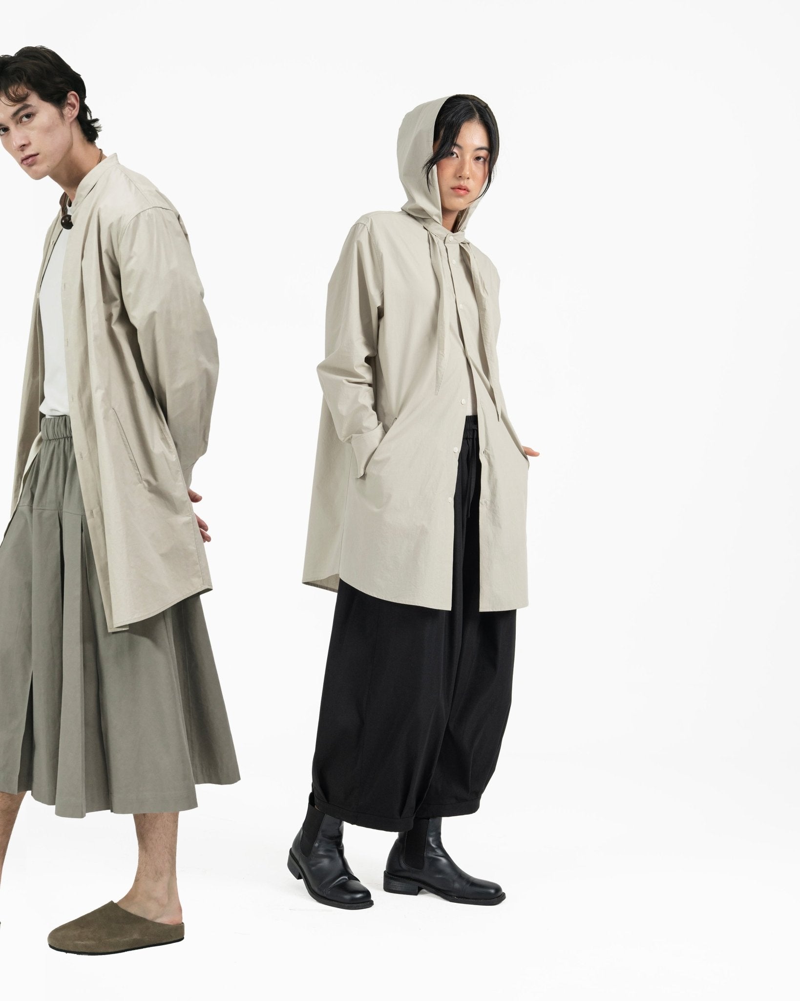 Long Scout Shirt - Sage Clay - G R A Y E