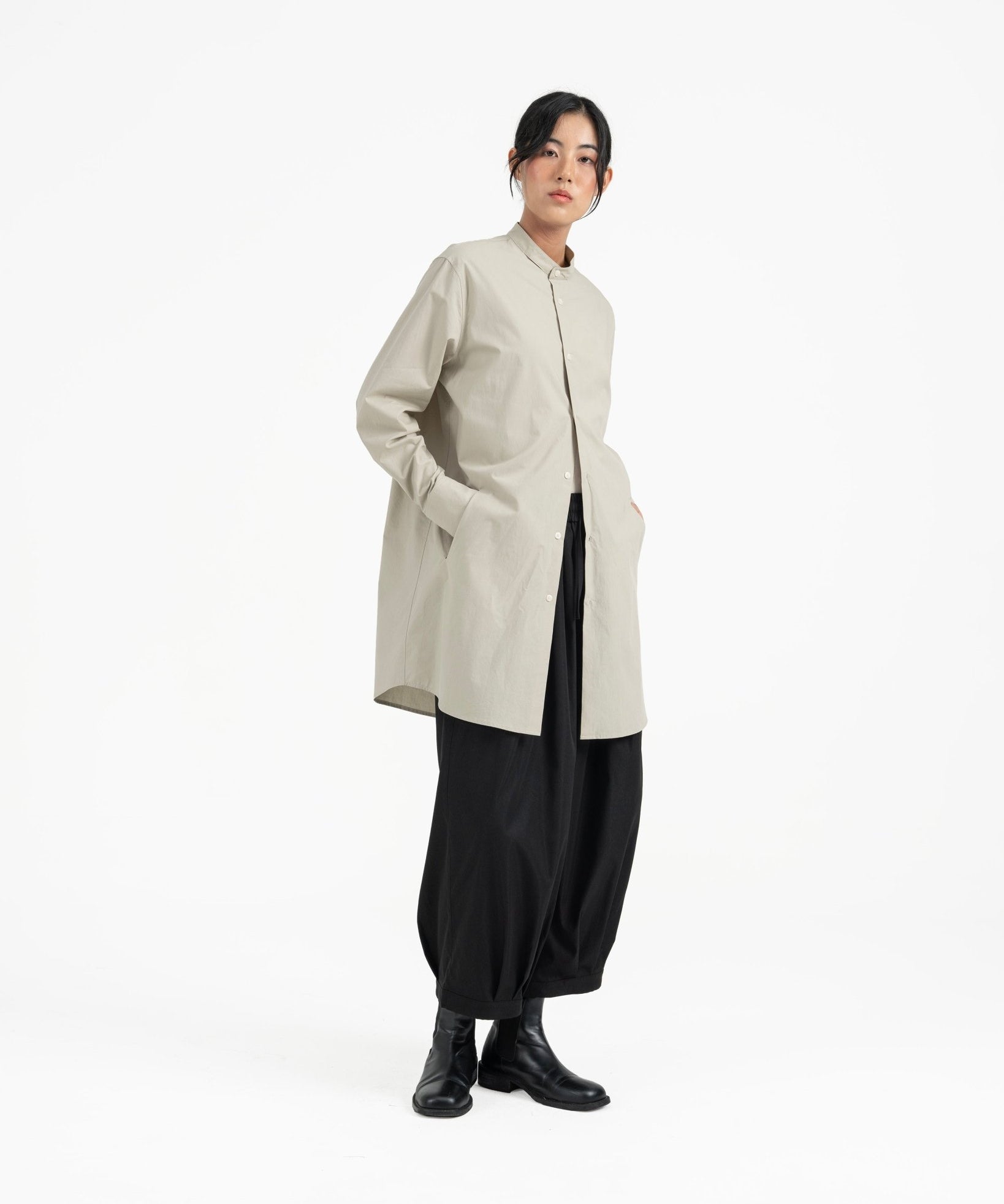 Long Scout Shirt - Sage Clay - G R A Y E