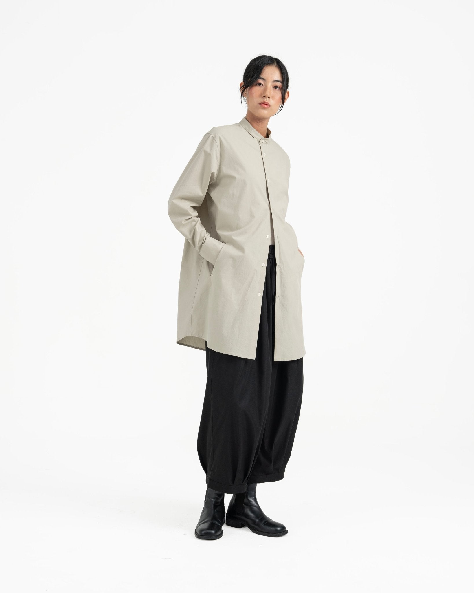 Long Scout Shirt - Sage Clay - G R A Y E