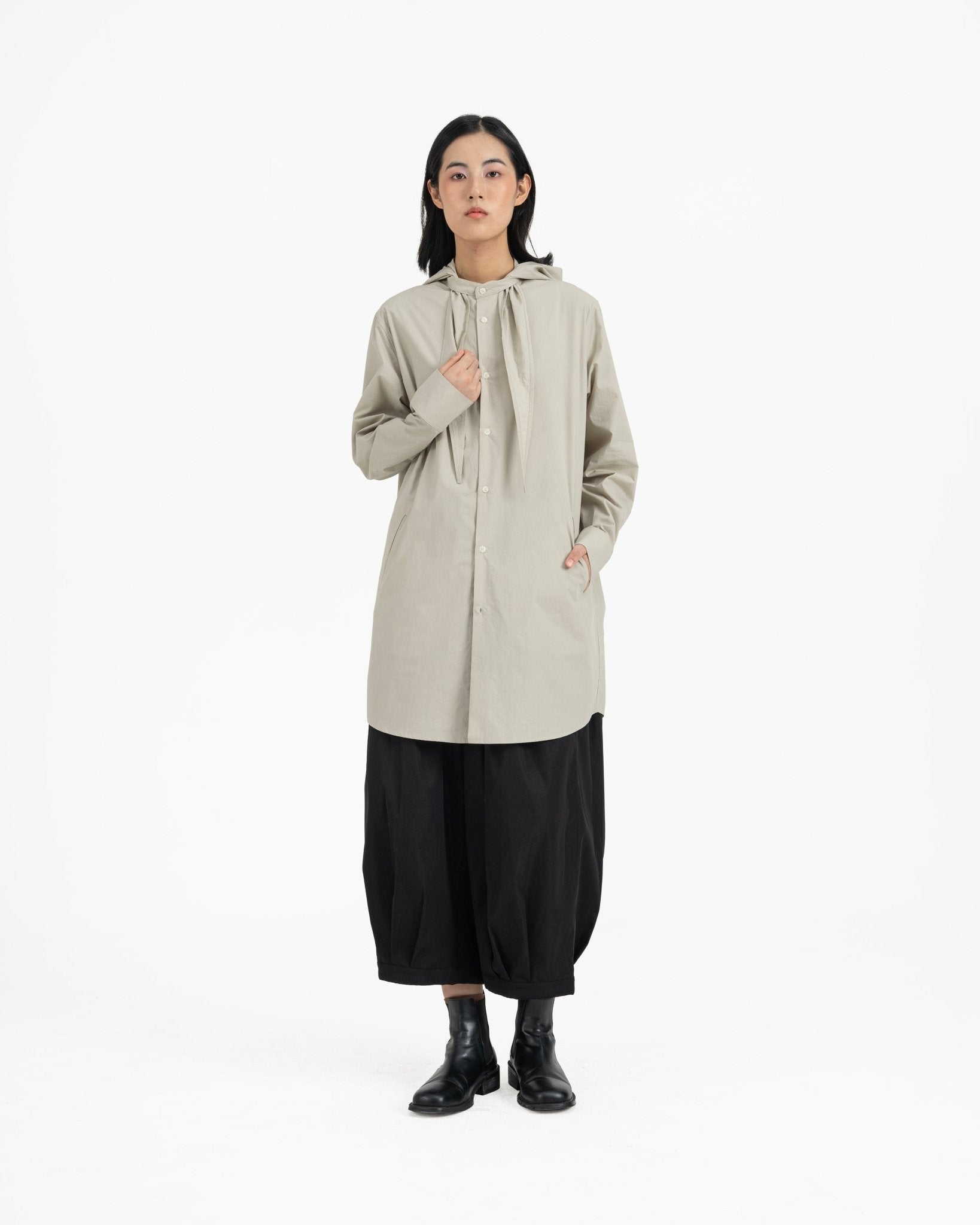 Long Scout Shirt - Sage Clay - G R A Y E